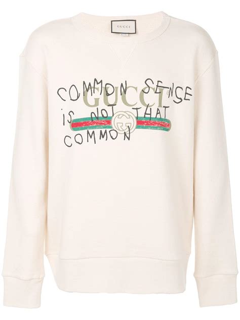 gucci common sense is not that common sweatshirt